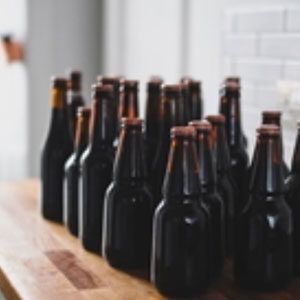 Beer bottles. Links to beer competition page