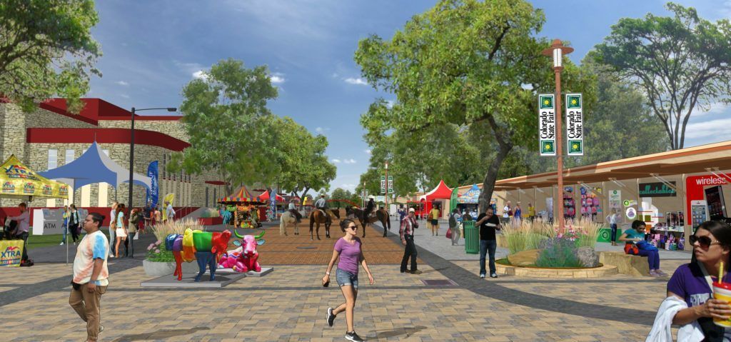 rendering of new main fairgrounds street
