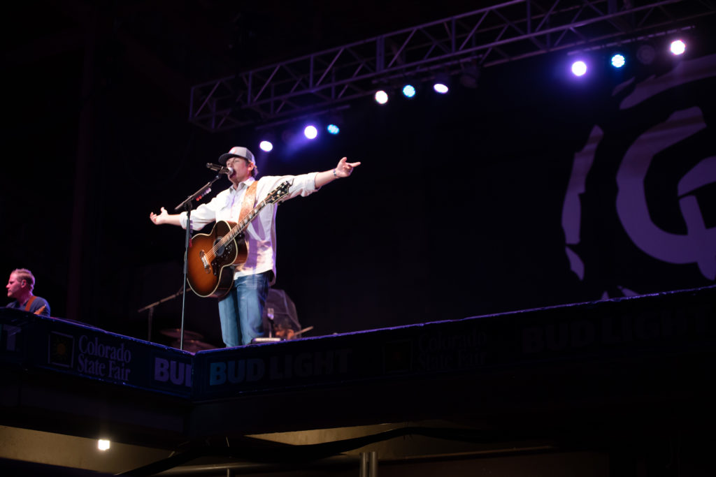Casey Donahew performs live on stage at the Colorado State Fair