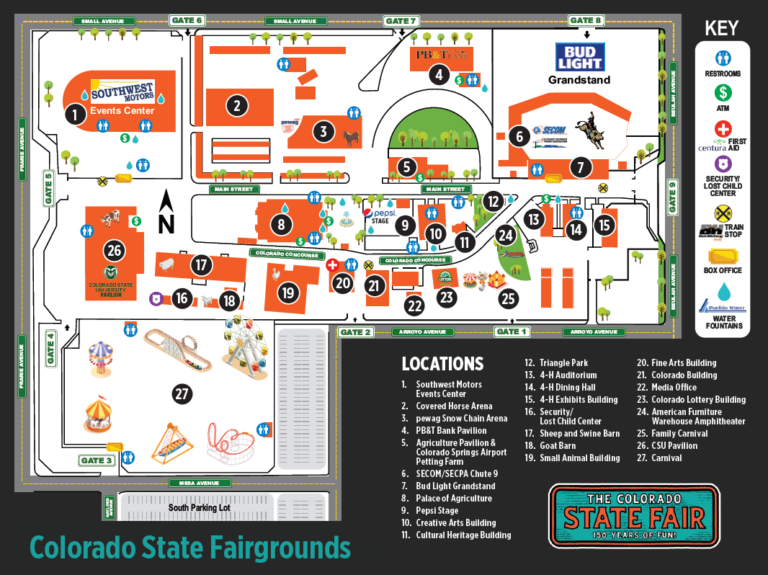 Map of Fairgrounds | Colorado State Fair & Rodeo