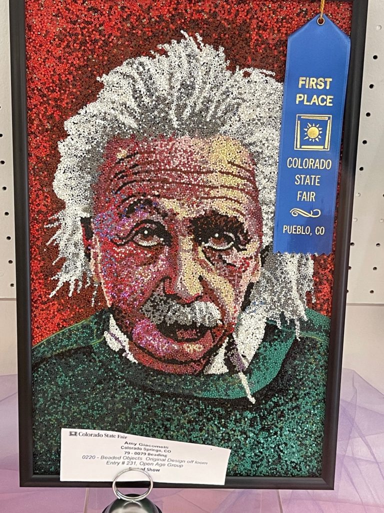 Einstein beads winner art Colorado State Fair