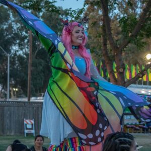 zoey the butterfly stilt walker