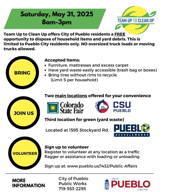 City of Pueblo Team Up to Clean Up