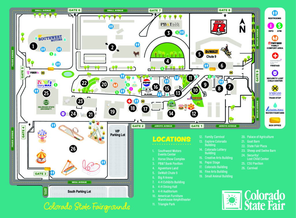 2025 Colorado State Fair map