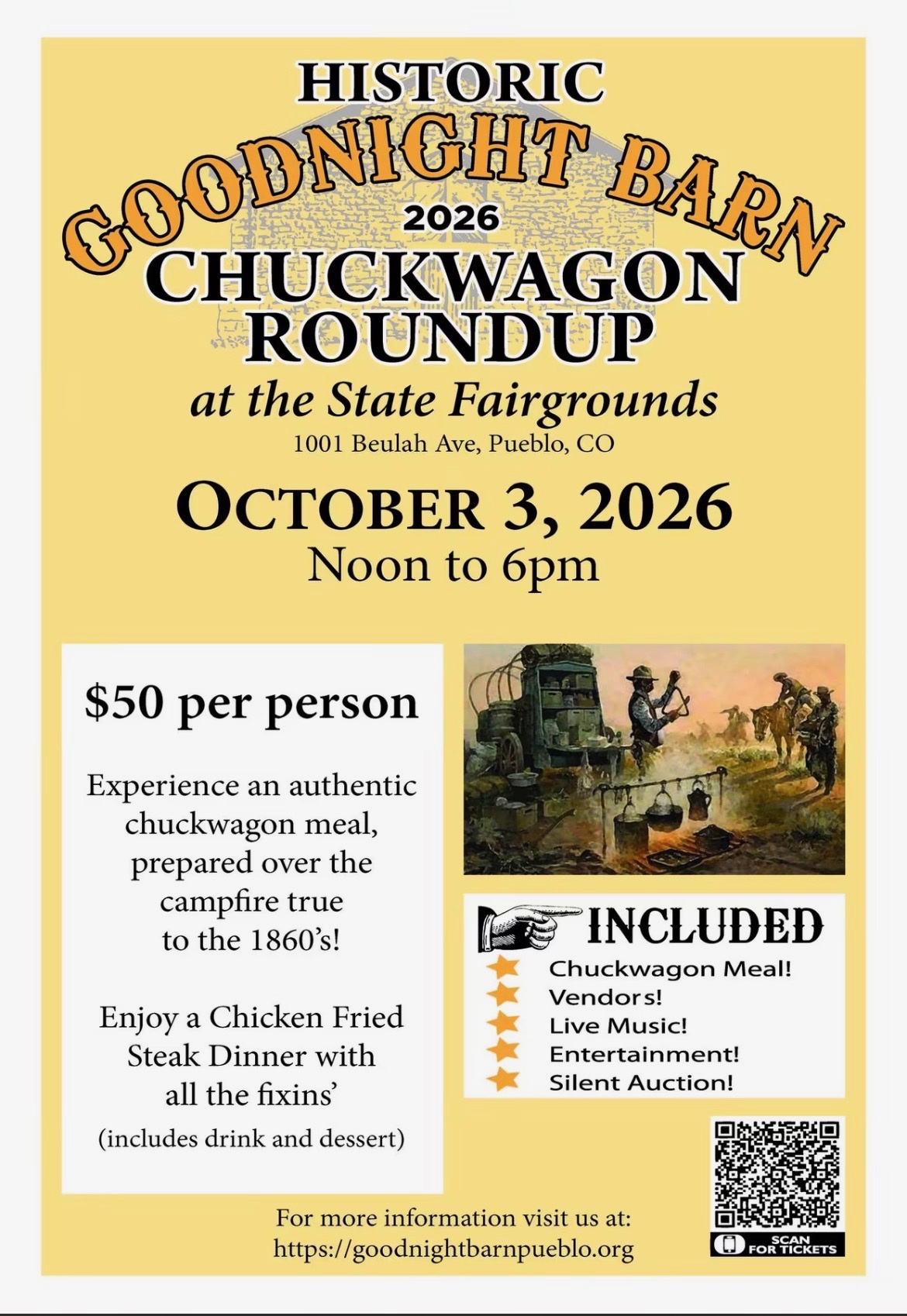 Historic Goodnight Barn 2026 Chuckwagon Roundup