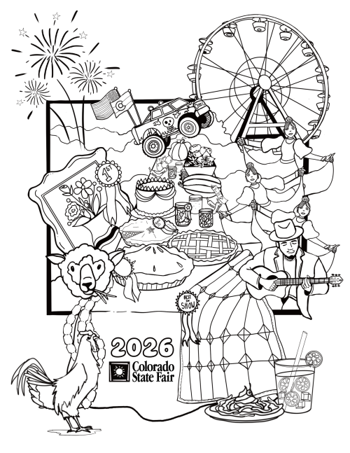 2026 Coloring Sheet